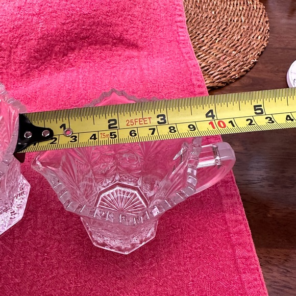 Crystal sugar and creamer set - Picture 4 of 9